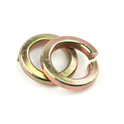 工业熊弹簧钢彩锌标准型弹簧垫圈GB93