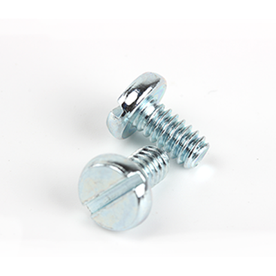 工业熊碳钢美制2级环保蓝白锌开槽盘头螺钉ASMEB18.6.3