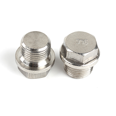 工业熊316不锈钢外六角带介螺塞DIN910