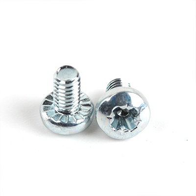 工业熊碳钢4.8级环保蓝白锌镀厚8μm定制十字槽盘头带齿螺钉定制D5988