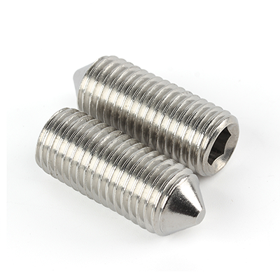 工业熊304不锈钢A2-21H内六角锥端紧定螺钉GB78